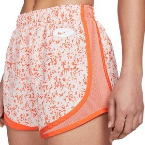 NEW Nike Shorts Correr Dri-FIT Icon Clash Tempo Mujer Orange Size Small Athletic